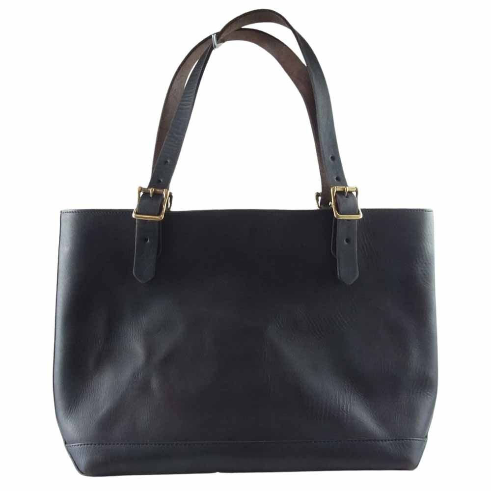 ヴァスコ LEATHER TRAVEL TOTE BAG レザー トラベル トートバッグ ブラック ダークブラウン系【中古】