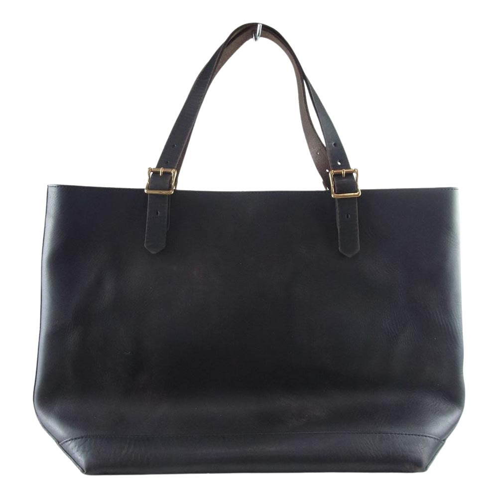 ヴァスコ LEATHER TRAVEL TOTE BAG LARGE レザー トラベル トートバッグ ラージ ブラック ダークブラウン系【中古】