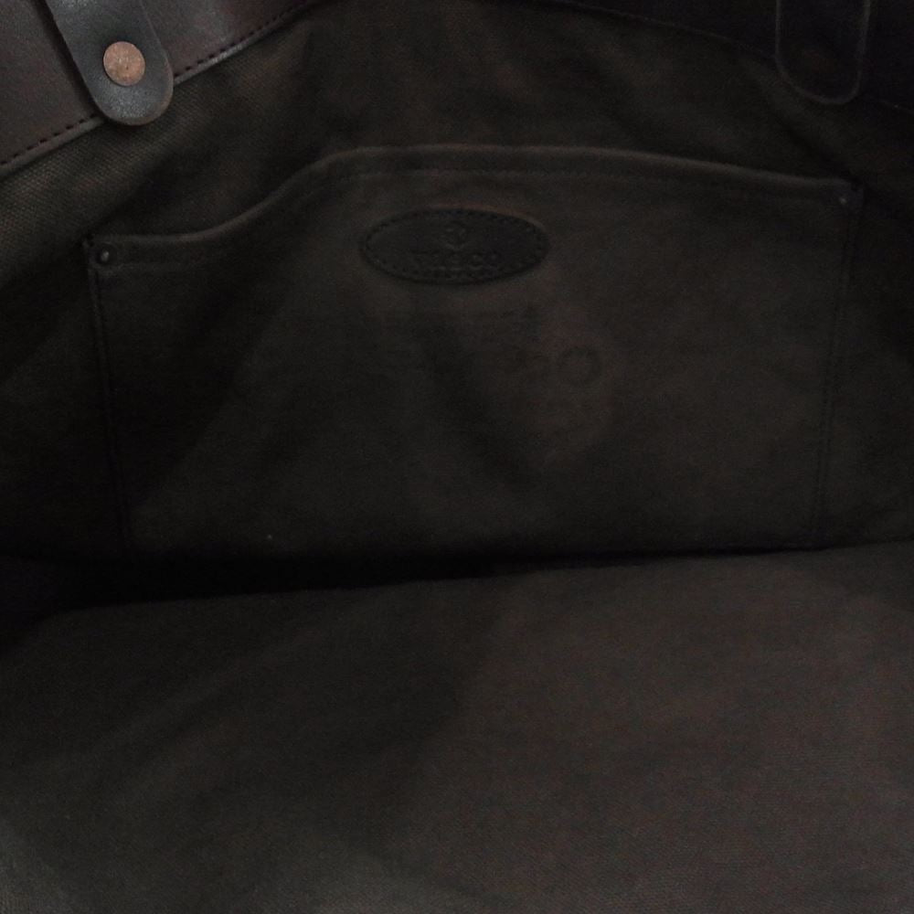 ヴァスコ LEATHER TRAVEL TOTE BAG LARGE レザー トラベル トートバッグ ラージ ブラック ダークブラウン系【中古】