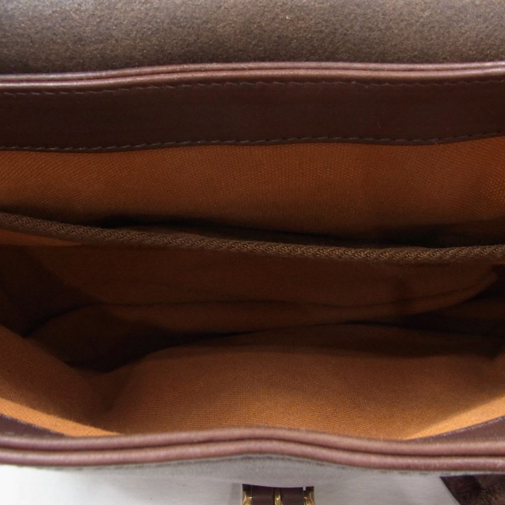 ヴァスコ LEATHER POSTMAN SHOULDER BAG SMALL U.S.MAIL. 刻印あり ポストマン レザー ショルダー バッグ ブラウン系【中古】