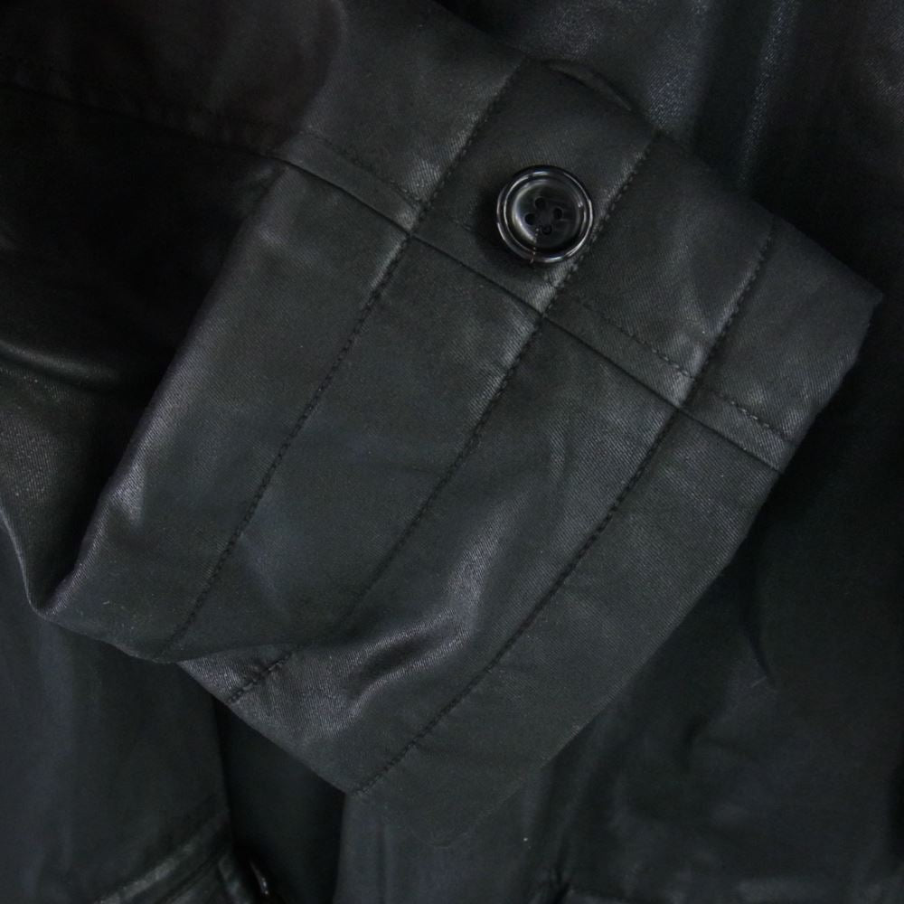 ADDICT CLOTHES アディクトクローズ ACV-WX05 WAXED COTTON SINGLE DISPATCH COAT ワックス オイルド コットン シングル コート ブラック系 38【中古】