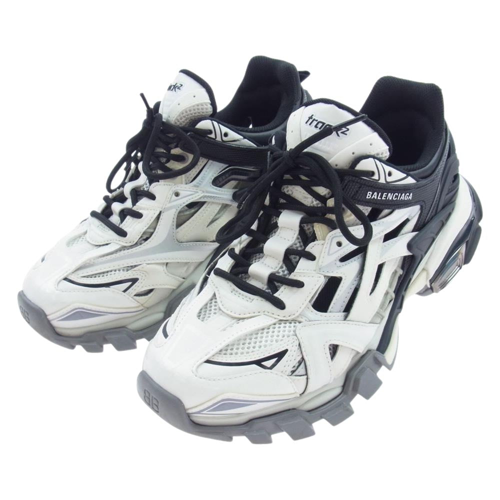 BALENCIAGA バレンシアガ 568614 TRACK2 トラック スニーカー ホワイト ブラック ホワイト系 ブラック系 27cm【中古】