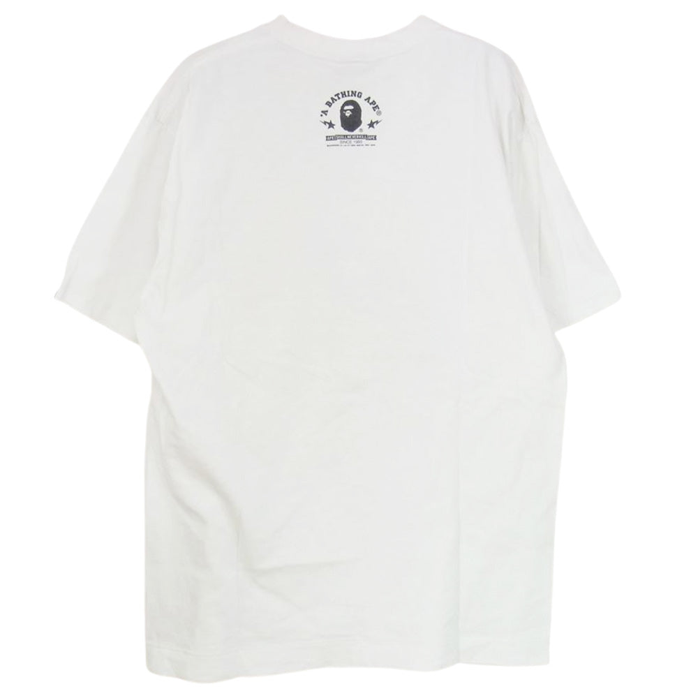 A BATHING APE アベイシングエイプ MILO SHARK TEE マイロ シャーク 半袖 Tシャツ ホワイト系 M【中古】