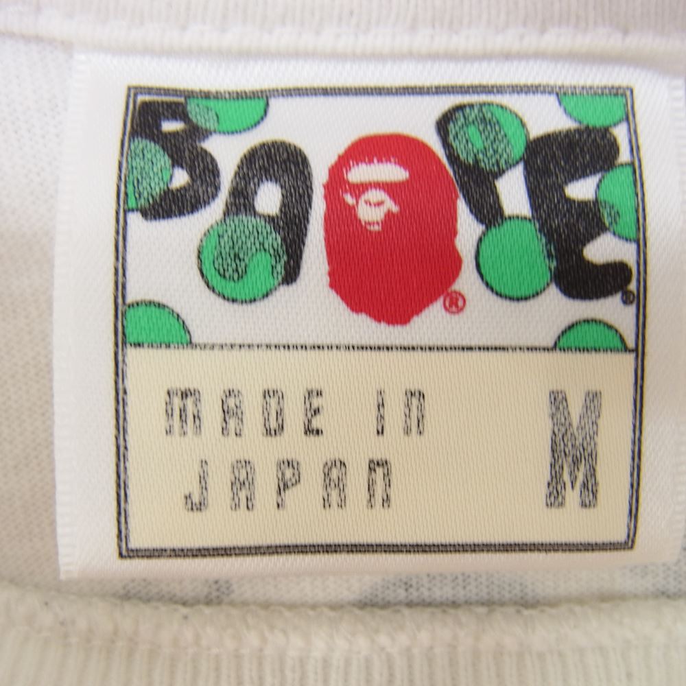 A BATHING APE アベイシングエイプ MILO SHARK TEE マイロ シャーク 半袖 Tシャツ ホワイト系 M【中古】
