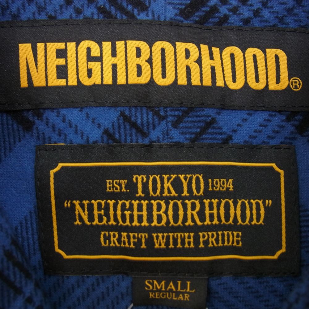 NEIGHBORHOOD ネイバーフッド 19SS 191TSNH-SHM09 B＆C / C-SHIRT LS チェック ネル シャツ 長袖 ブルー系 S【中古】