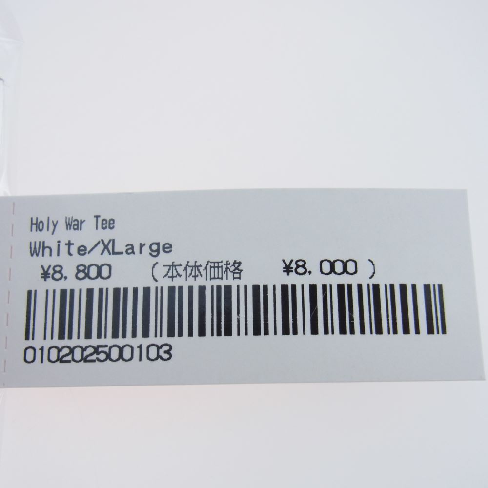 Supreme シュプリーム  23AW Holy War TEE ホーリーワー 半袖 Tシャツ ホワイト系 XL【新古品】【未使用】【中古】