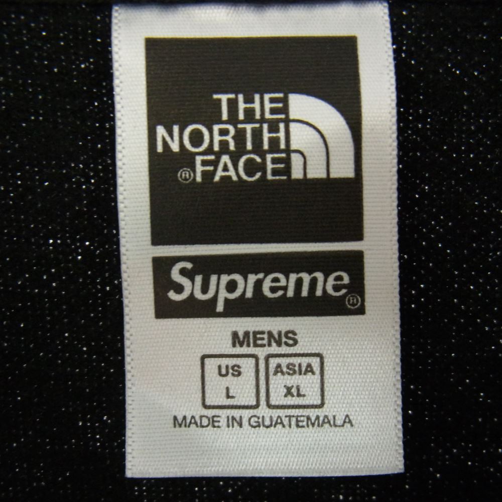 Supreme シュプリーム 22SS NT02208I × THE NORTH FACE BANDANA HODED SWEATSHIRT ノースフェイス バンダナ フーデッド スウェットシャツ プルオーバー パーカー ブラック系 ライトブルー系 L ASIA　XL【中古】