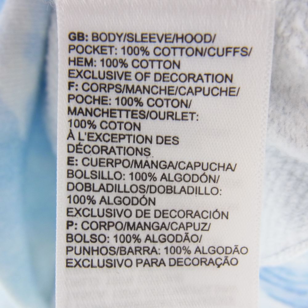 Supreme シュプリーム 21SS NF0A5G7S × THE NORTH FACE Ice Climb Hooded Sweatshirt ノースフェイス アイスクライム フーデッド スウェットシャツ プルオーバー パーカー ライトブルー系 L【中古】