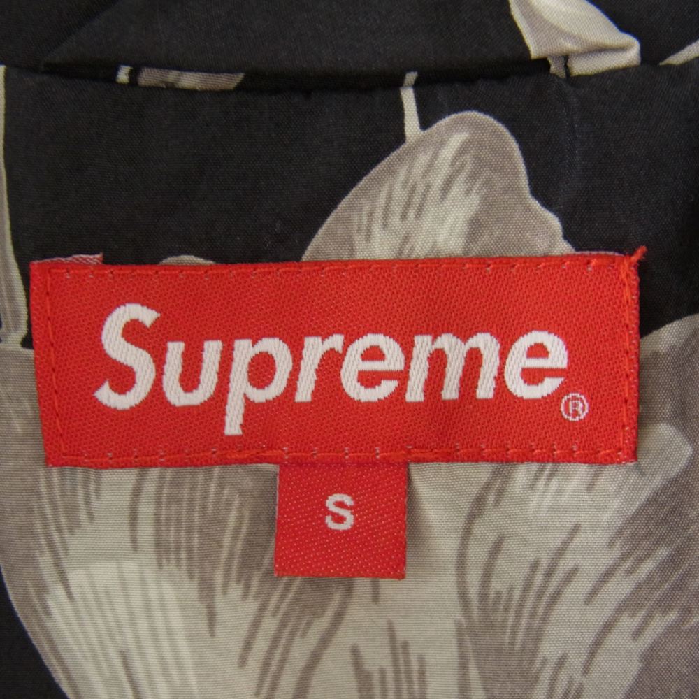 Supreme シュプリーム 19SS Floral Silk Track Jacket フローラル シルク トラック ジャケット ブルゾン グレー系 S【中古】