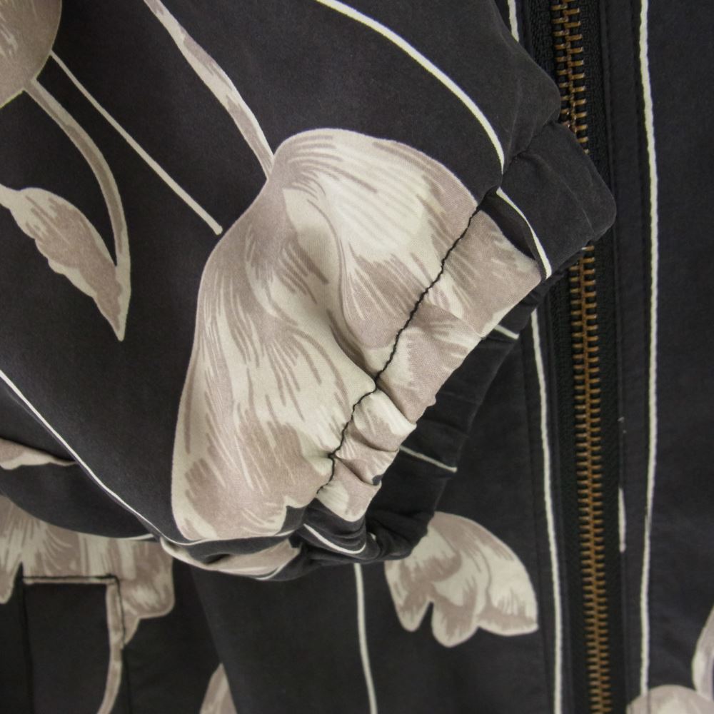 Supreme シュプリーム 19SS Floral Silk Track Jacket フローラル シルク トラック ジャケット ブルゾン グレー系 S【中古】