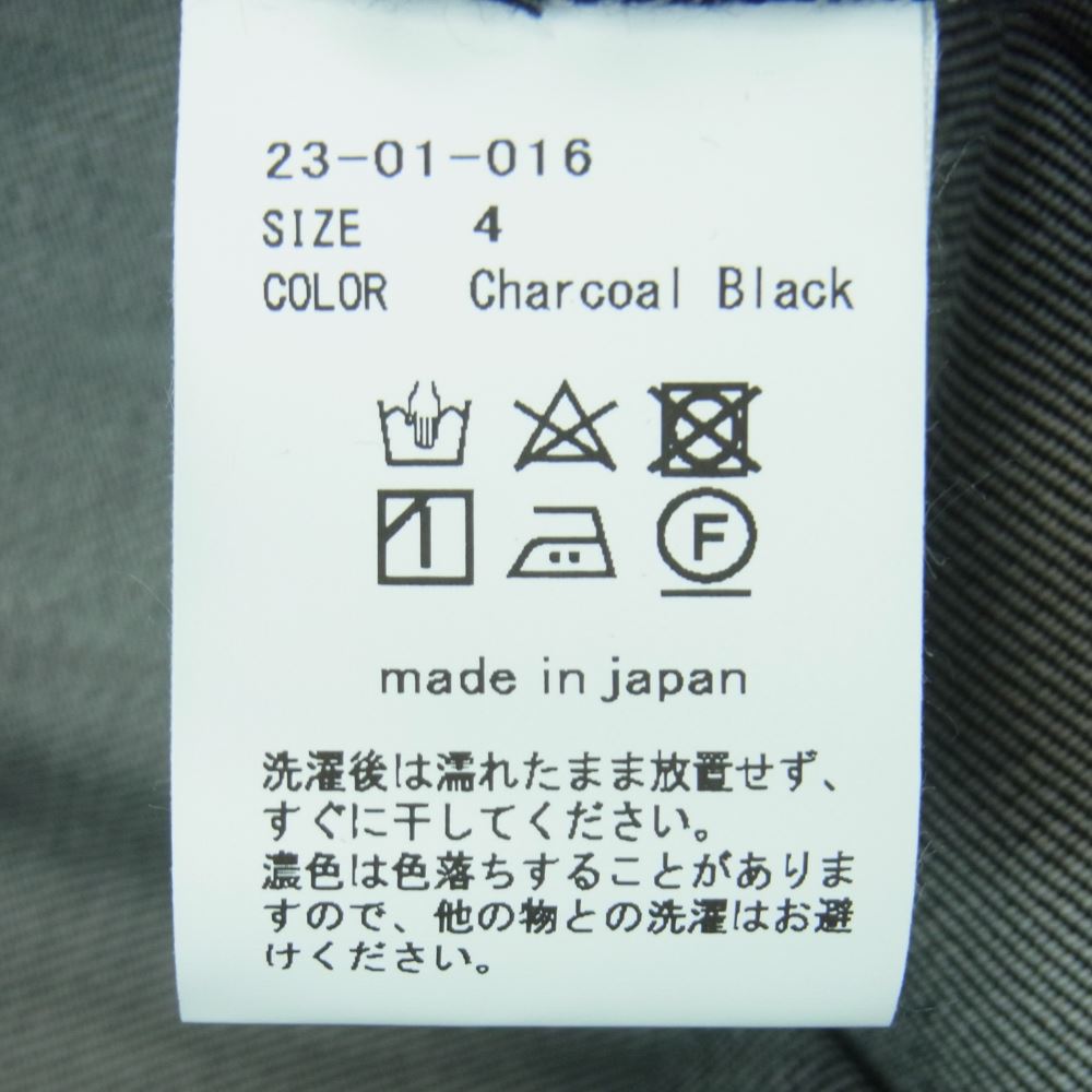 オーベット 23SS 23-01-016 エバーリジット ムラ糸 7ポケット デニム パンツ ブラック系 CHARCOAL BLACK 4【新古品】【未使用】【中古】