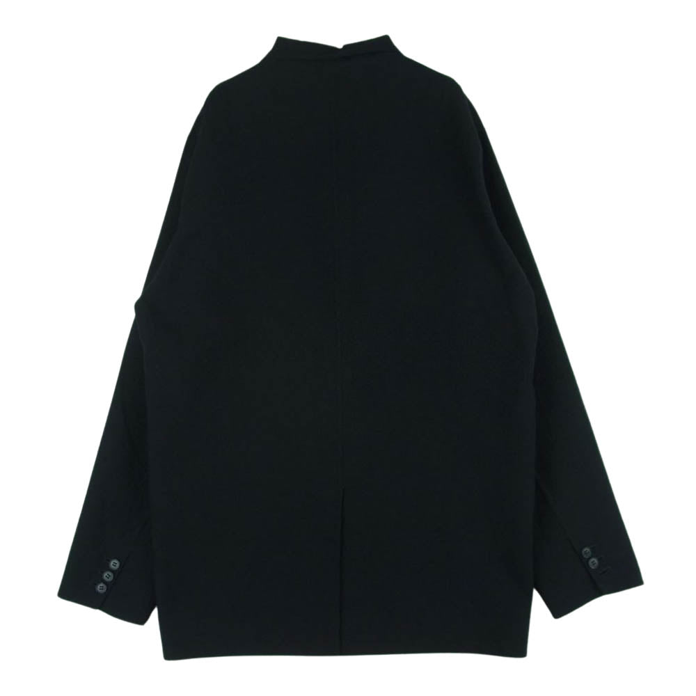 オーベット 23SS 23-01-001 サマーウール縮絨 サッカー生地 2B段返り テーラード ジャケット ダークネイビー系 3【中古】