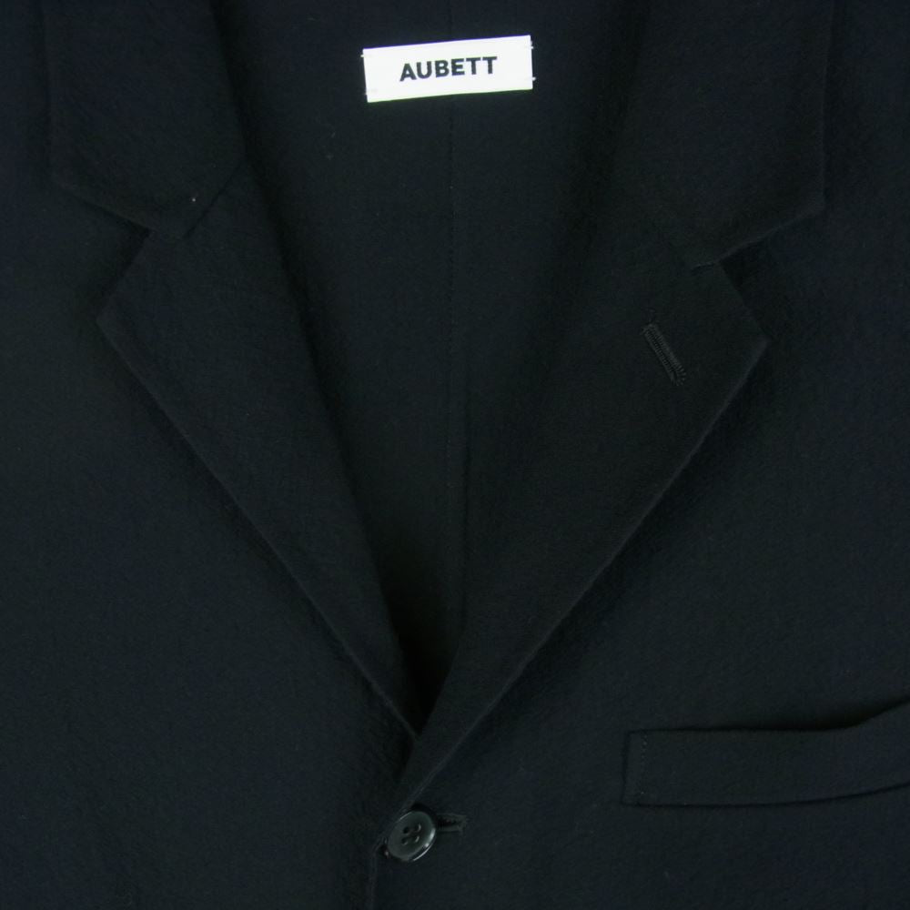 オーベット 23SS 23-01-001 サマーウール縮絨 サッカー生地 2B段返り テーラード ジャケット ダークネイビー系 3【中古】