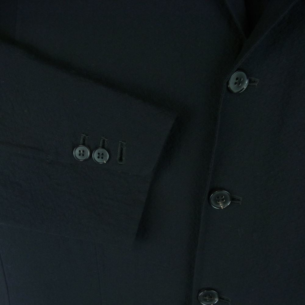 オーベット 23SS 23-01-001 サマーウール縮絨 サッカー生地 2B段返り テーラード ジャケット ダークネイビー系 3【中古】