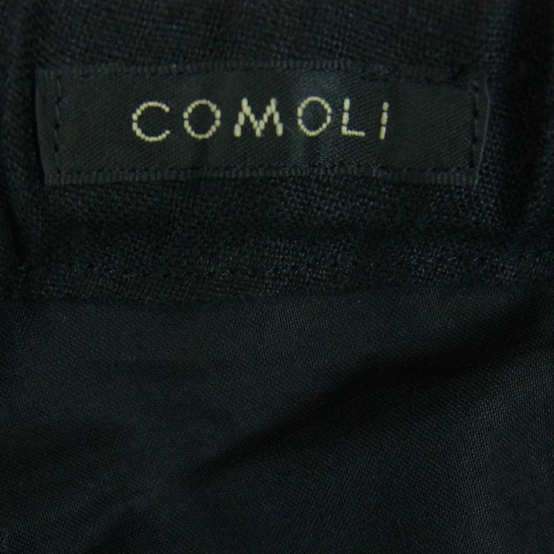 COMOLI コモリ 23SS X01-03019 カナパ ドローストリング パンツ ブラック系 1【中古】