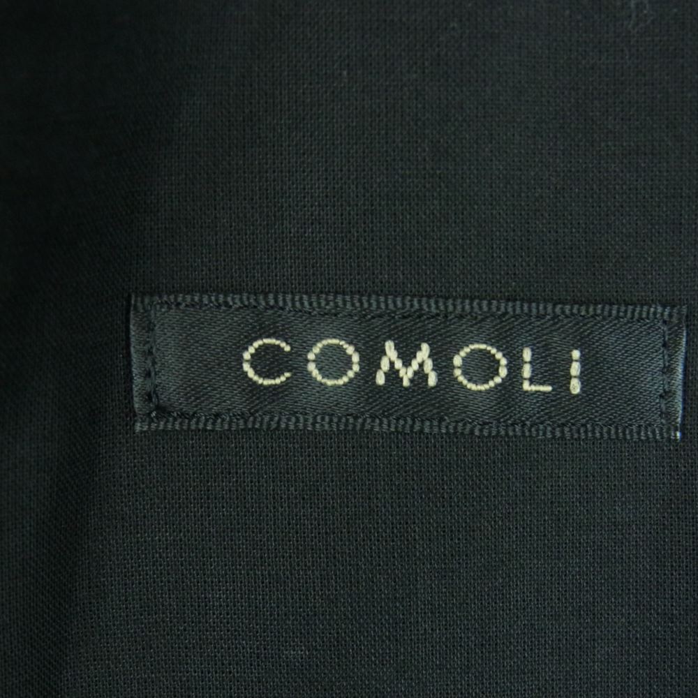 COMOLI コモリ 23SS X01-01019 カナパ スタンドカラー シャツ ジャケット ブラック系 1【中古】