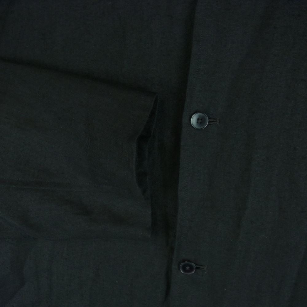 COMOLI コモリ 23SS X01-01019 カナパ スタンドカラー シャツ ジャケット ブラック系 1【中古】
