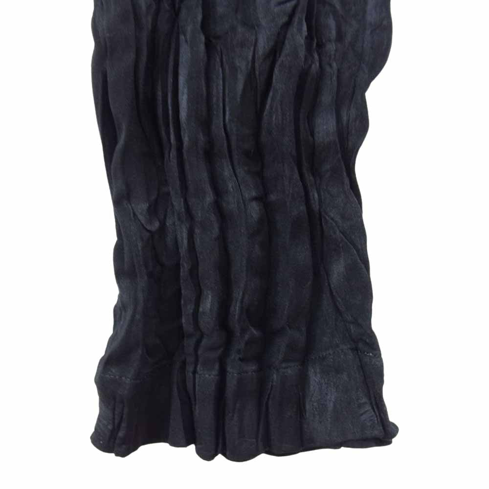 ISSEY MIYAKE イッセイミヤケ MI01FF265 me ミー ランダムプリーツ シワ加工 パンツ ブラック系 サイズ表記無【中古】