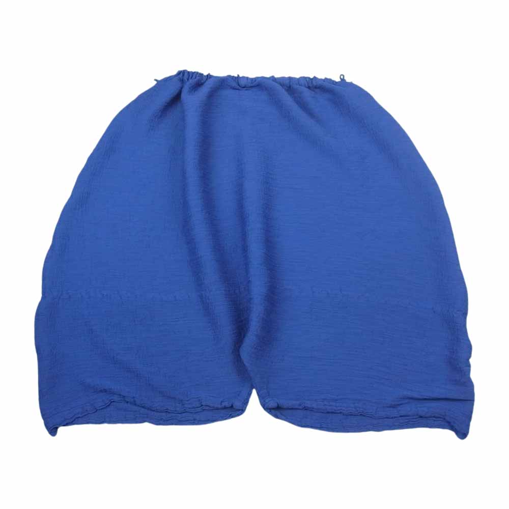 ISSEY MIYAKE イッセイミヤケ MI01FF883 me ミー シースルークレープ サイド ドローコード サルエルパンツ ブルー系【中古】