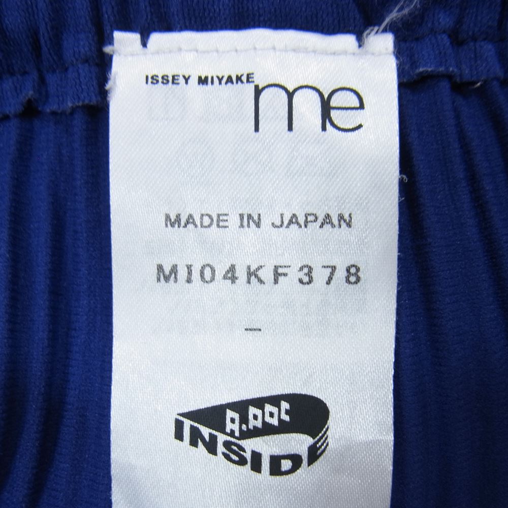 ISSEY MIYAKE イッセイミヤケ MI04KF378 me ミー A-POC INSIDE GIZAGIZA PLEATS プリーツ加工 イージー パンツ ブルー系 サイズ表記無【中古】