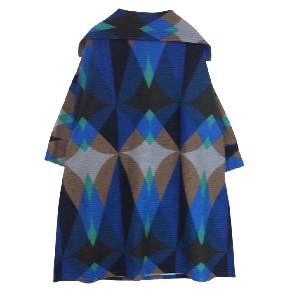 ISSEY MIYAKE イッセイミヤケ MI93JH482 me ミー プリーツ加工 2WAY セーラーカラー 長袖 ワンピース ブルー系 サイズ表記無【中古】