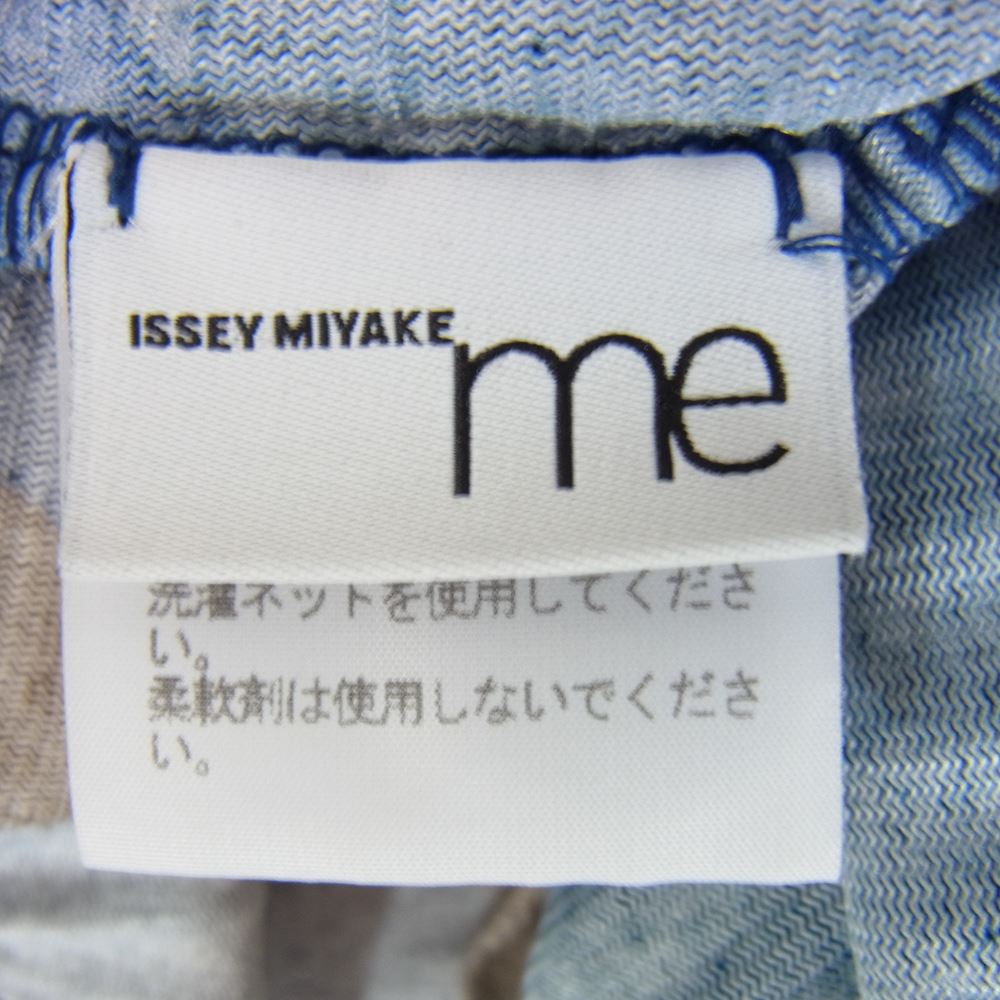ISSEY MIYAKE イッセイミヤケ MI93JH482 me ミー プリーツ加工 2WAY セーラーカラー 長袖 ワンピース ブルー系 サイズ表記無【中古】