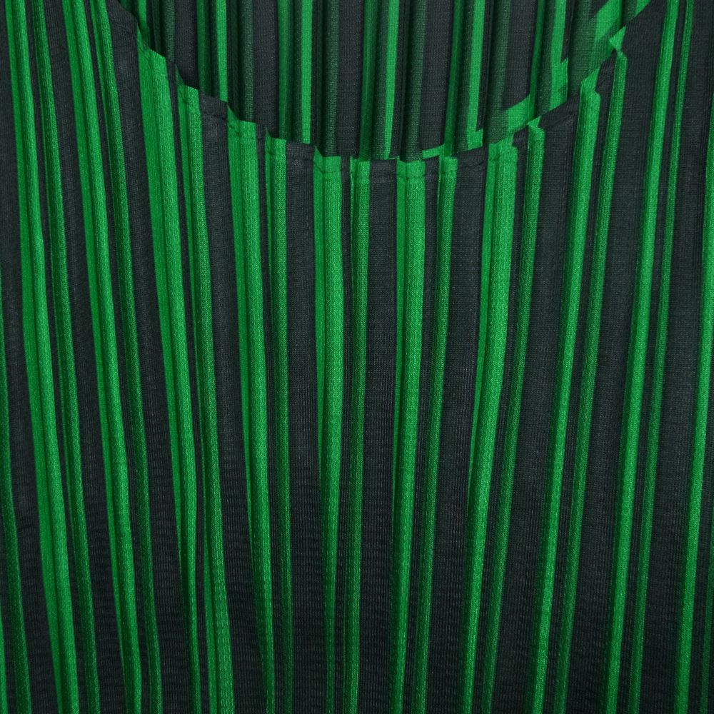 PLEATS PLEASE プリーツプリーズ イッセイミヤケ 18AW PP83-JH544 OXYMORON ALT NEON GREEN オルトネオン プリーツ加工 ワンピース ドレス グリーン系【美品】【中古】