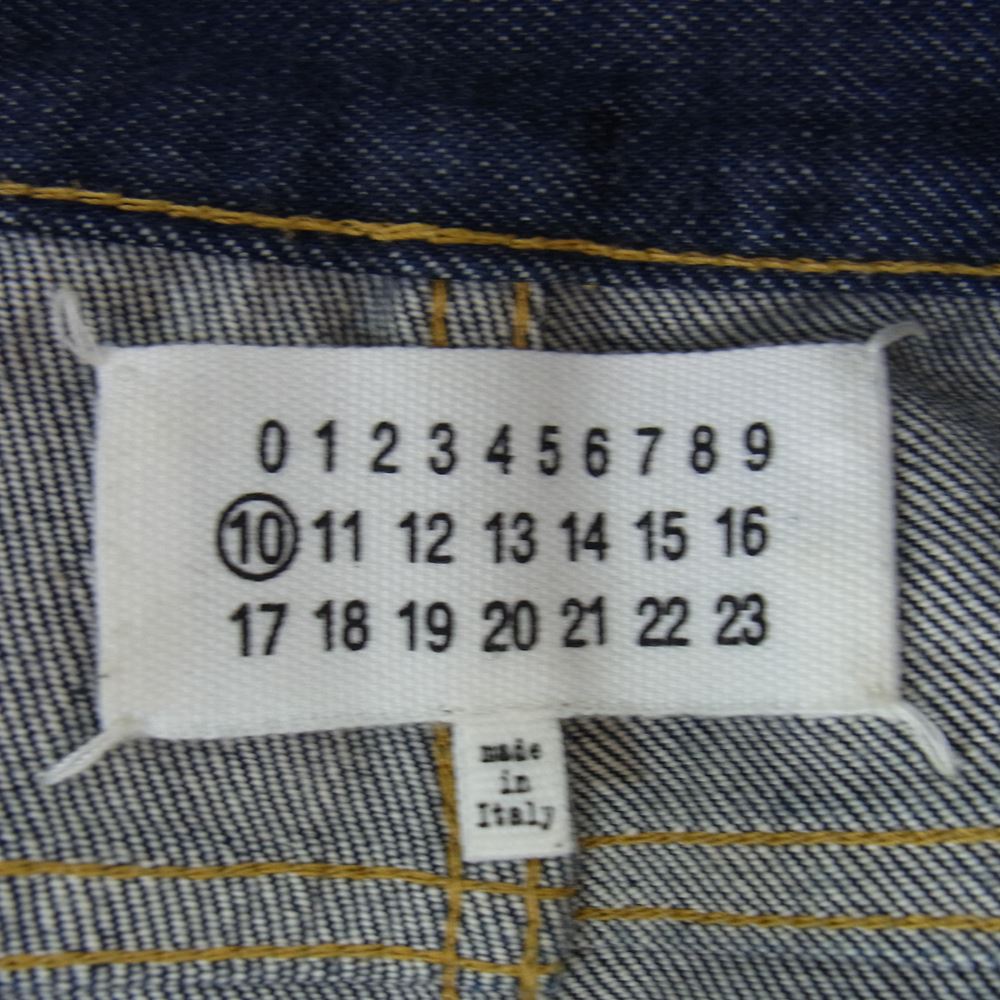 MAISON MARGIELA メゾンマルジェラ S50LA0101 S30561 10ライン 4ステッチ レギュラーフィット インディゴ デニムパンツ インディゴブルー系 32【中古】