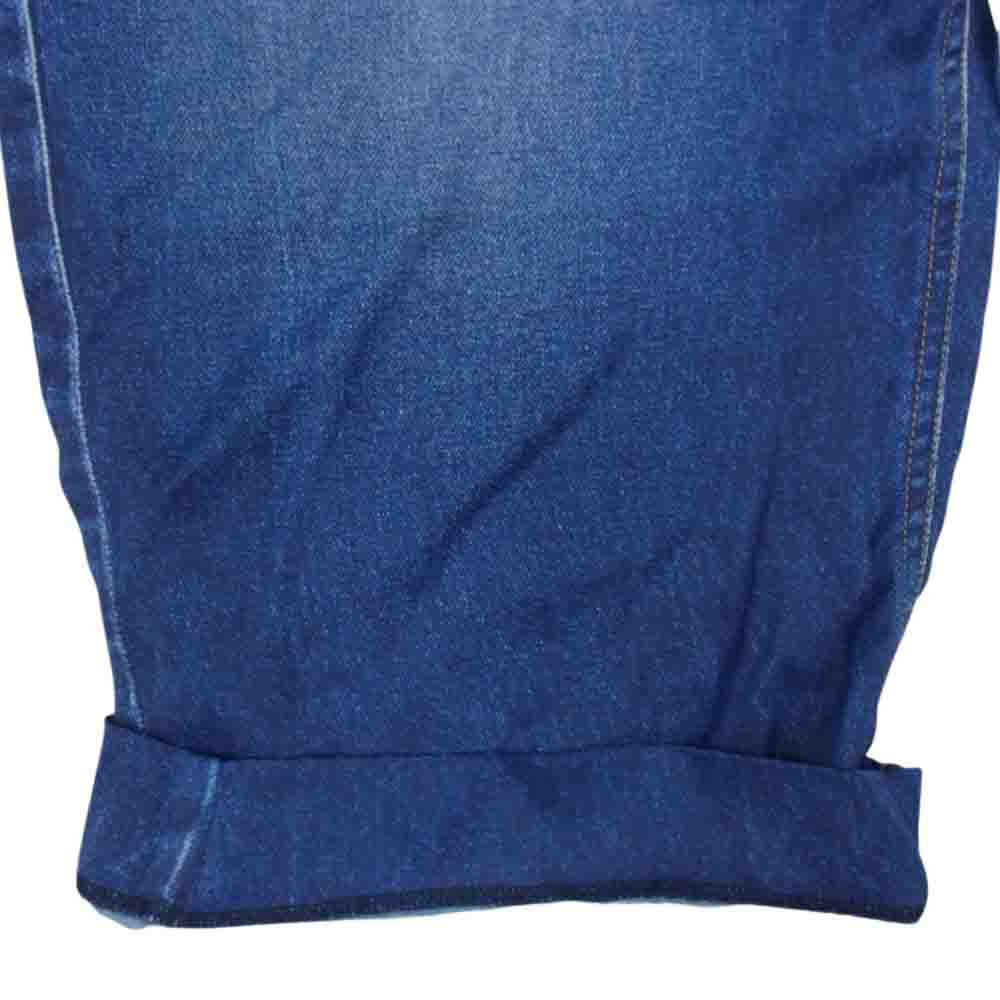 BALENCIAGA バレンシアガ 621588 TIW58 DENIM TROMPE L'oeiL トロンプルイユ デニム 転写プリント パンツ インディゴブルー系 M【中古】