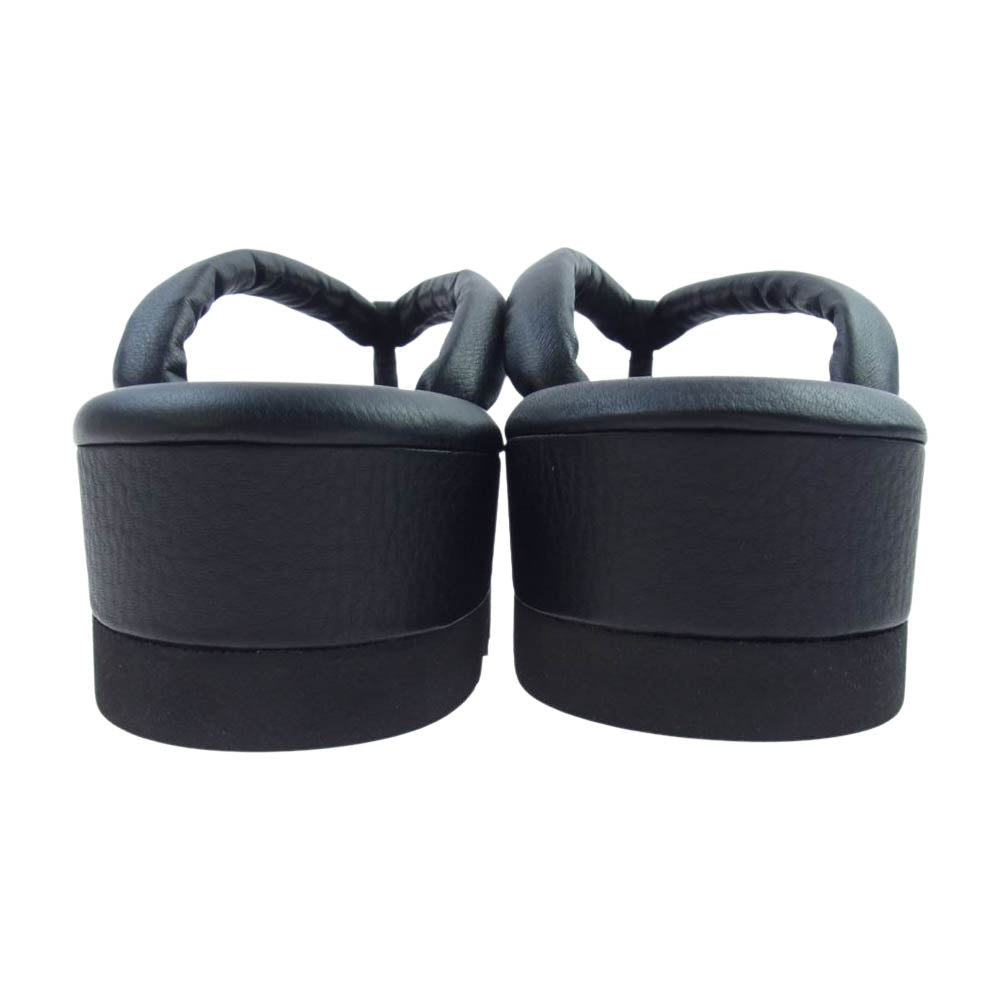 UNDERCOVER アンダーカバー UC1B4F03 × foot the coach フット ザ コーチャー shark sole leather setta  シャークソール レザー サンダル ブラック系 (9)27cm【新古品】【未使用】【中古】