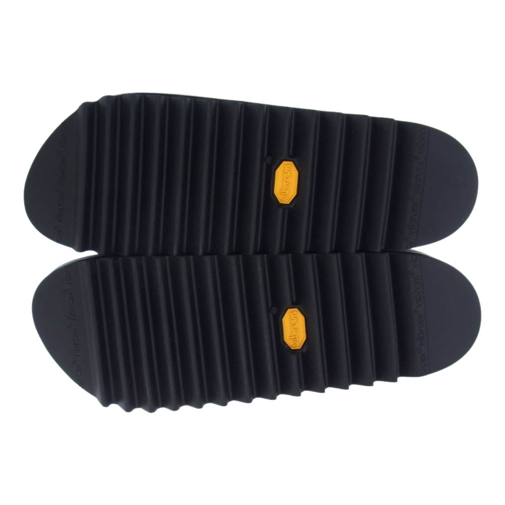 UNDERCOVER アンダーカバー UC1B4F03 × foot the coach フット ザ コーチャー shark sole leather setta  シャークソール レザー サンダル ブラック系 (9)27cm【新古品】【未使用】【中古】