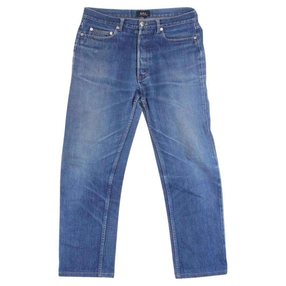 A.P.C. アーペーセー ボタンフライ デニム パンツ 赤耳 インディゴブルー系 34【中古】