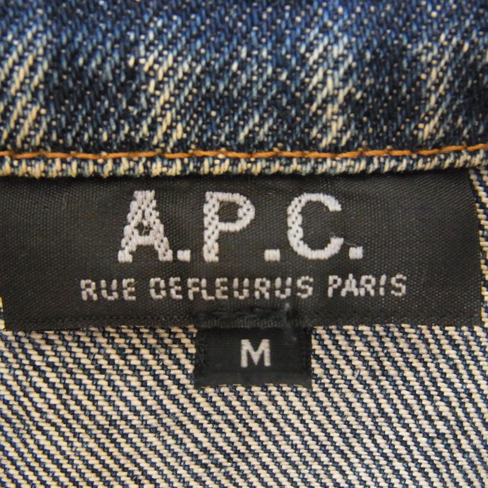 A.P.C. アーペーセー D-TK447 デニム ジャケット セカンド 赤耳 セルビッチ インディゴブルー系 M【中古】