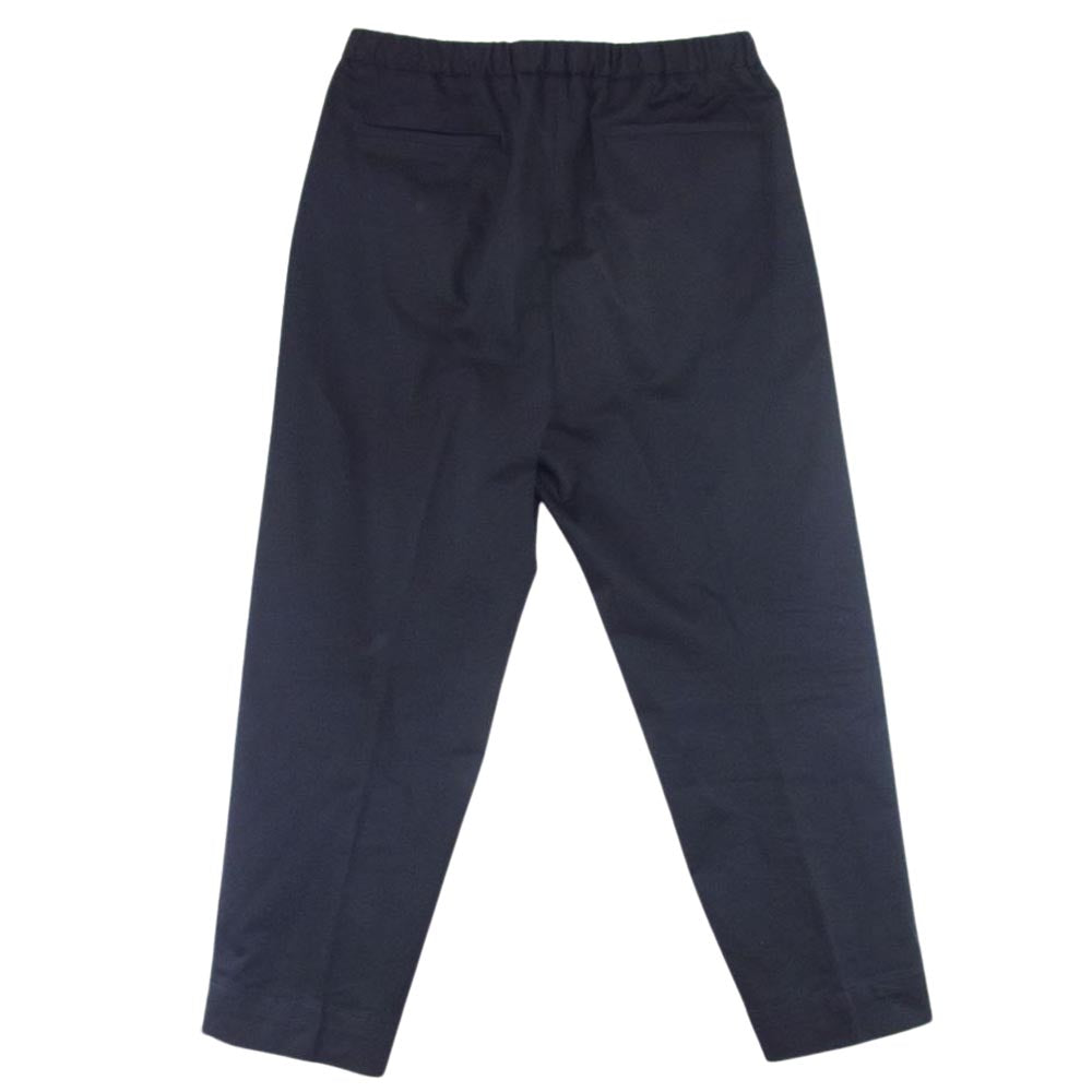 JIL SANDER ジルサンダー 20AW JSUN311331 MN243100  tailored cotton trousers コットンツイル イージー トラウザー パンツ ブラック系 48【中古】