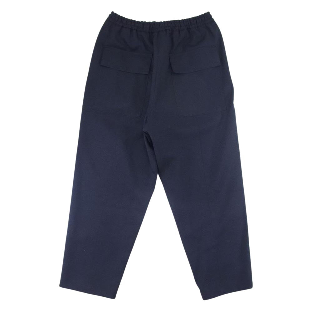 JIL SANDER ジルサンダー 21SS JSMS311401MS20250011 WOOL EASY SLACKS ウール イージー スラックス パンツ ネイビー系 46【中古】