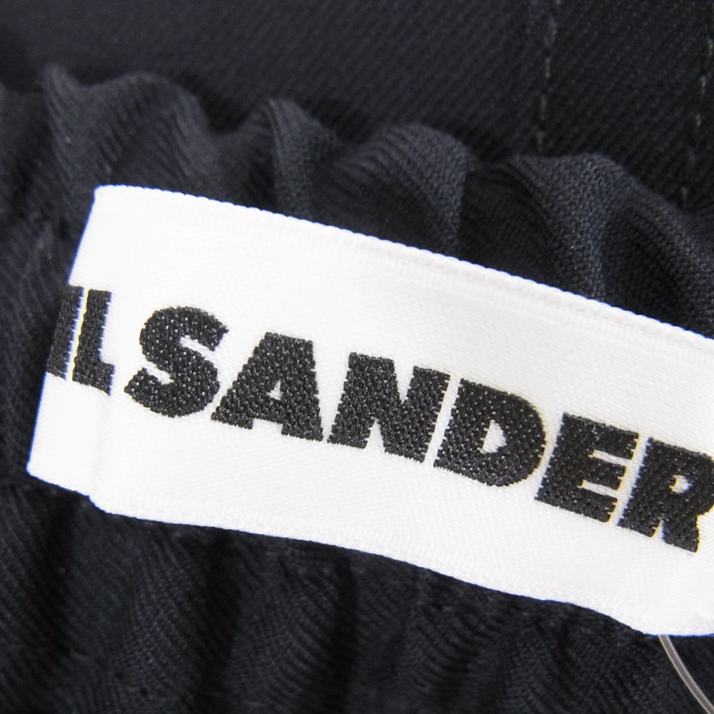 JIL SANDER ジルサンダー 21SS JSMS311401MS20250011 WOOL EASY SLACKS ウール イージー スラックス パンツ ネイビー系 46【中古】