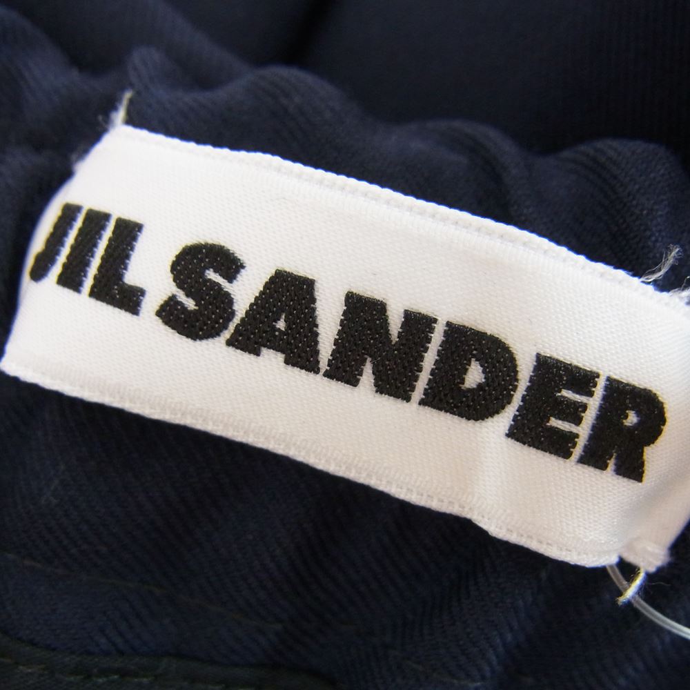 JIL SANDER ジルサンダー 20AW JSMR311401MR20250002 WOOL EASY SLACKS ウール イージー スラックス パンツ ネイビー系 46【中古】