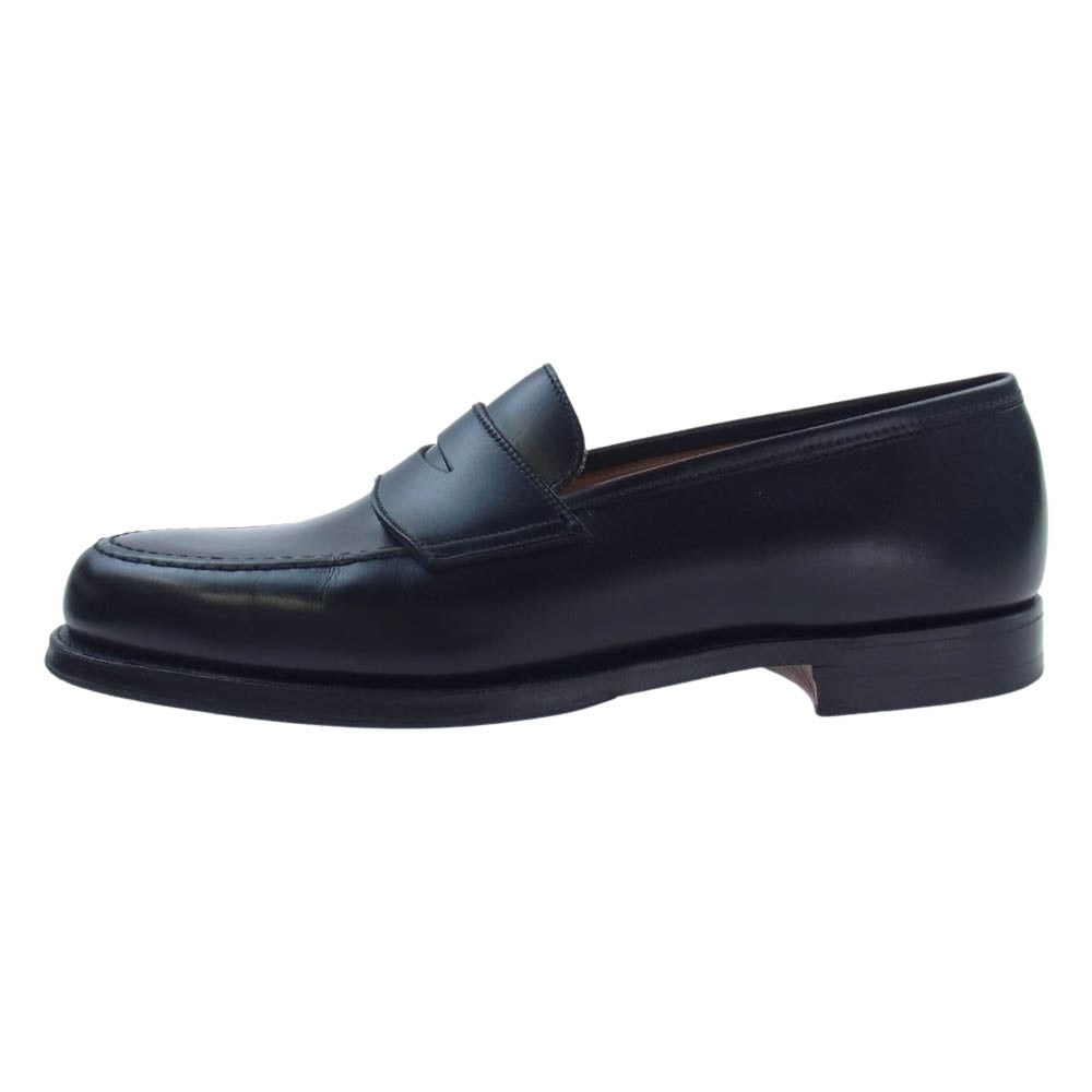 CROCKETT&JONES クロケットアンドジョーンズ 26224A-C01L1 Boston2 ボストン2 コインローファー レザー シューズ ブラック系 7 1/2E【中古】