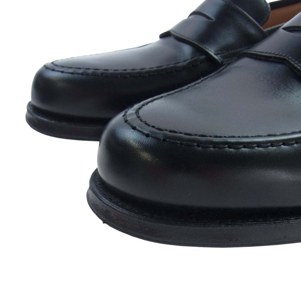 CROCKETT&JONES クロケットアンドジョーンズ 26224A-C01L1 Boston2 ボストン2 コインローファー レザー シューズ ブラック系 7 1/2E【中古】