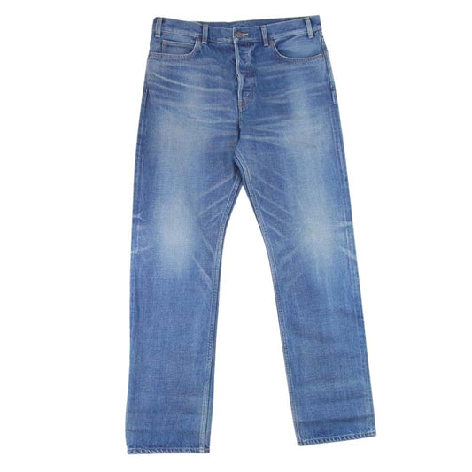 CELINE セリーヌ 19-20AW N318 945F 07UW カイハラデニム パンツ ストレート ボタンフライ インディゴブルー系 33【中古】