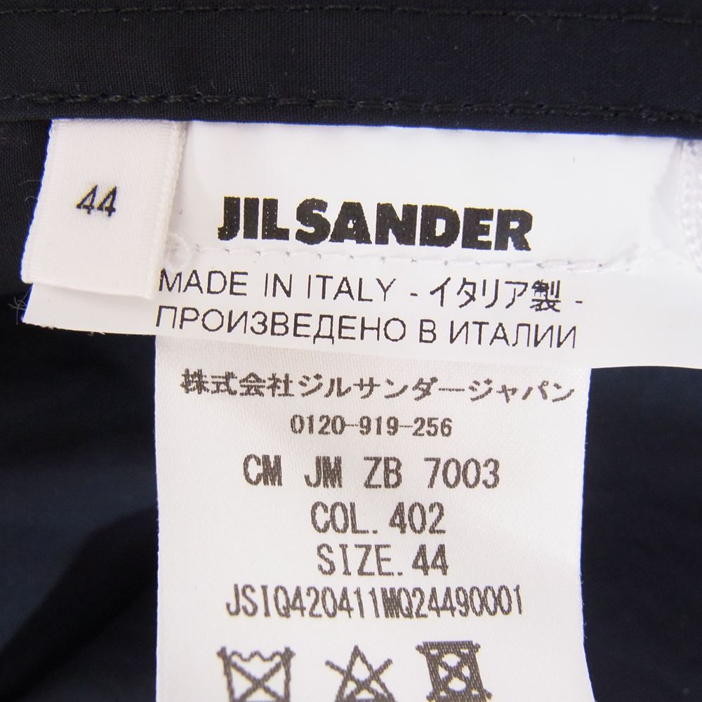 JIL SANDER ジルサンダー 20SS JSIQ420411 MQ24490001 Coach Jacket コーチ ジャケット ネイビー系 44【中古】