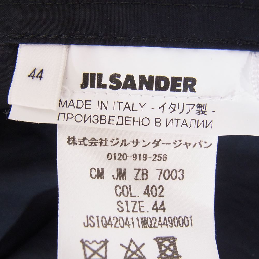 JIL SANDER ジルサンダー 20SS JSIQ420411 MQ24490001 Coach Jacket コーチ ジャケット ネイビー系  44【中古】