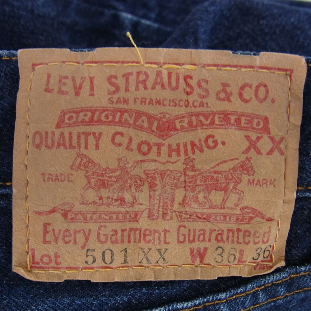 Levi's リーバイス 501 0003 USA製 バレンシア 501XX 90s 復刻 デニム パンツ インディゴブルー系 36【中古】