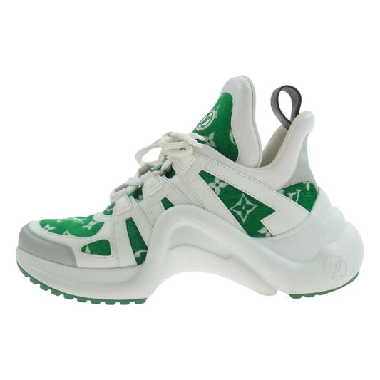 LOUIS VUITTON ルイ・ヴィトン 22AW 1AACST LV ARCHLIGHT アークライト ライン スニーカー  ホワイト系 グリーン系 41【中古】