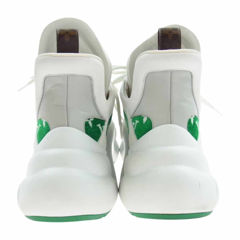 LOUIS VUITTON ルイ・ヴィトン 22AW 1AACST LV ARCHLIGHT アークライト ライン スニーカー  ホワイト系 グリーン系 41【中古】