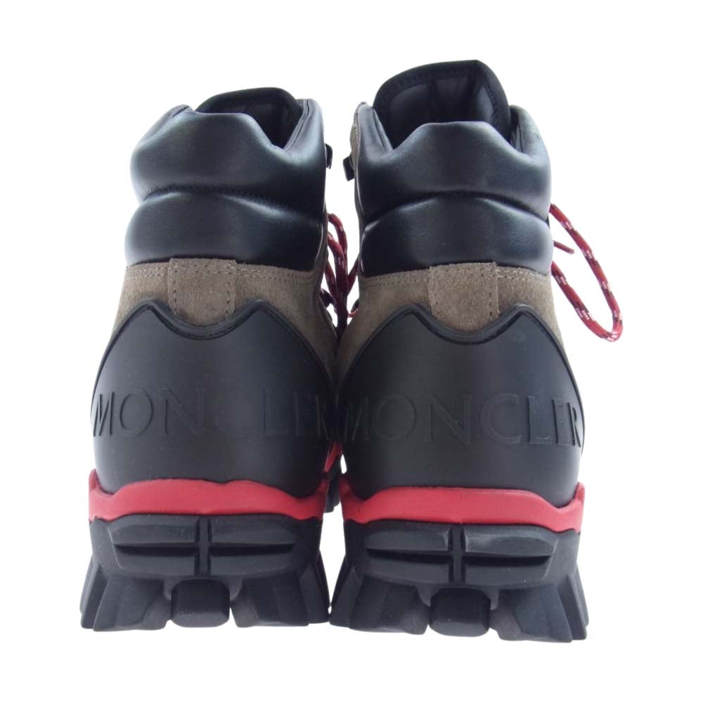 MONCLER モンクレール HERLOT ハーロット レースアップ スエード ハイキング トレッキング ブーツ シューズ ブラック系 ブラウン系 レッド系 41【新古品】【未使用】【中古】