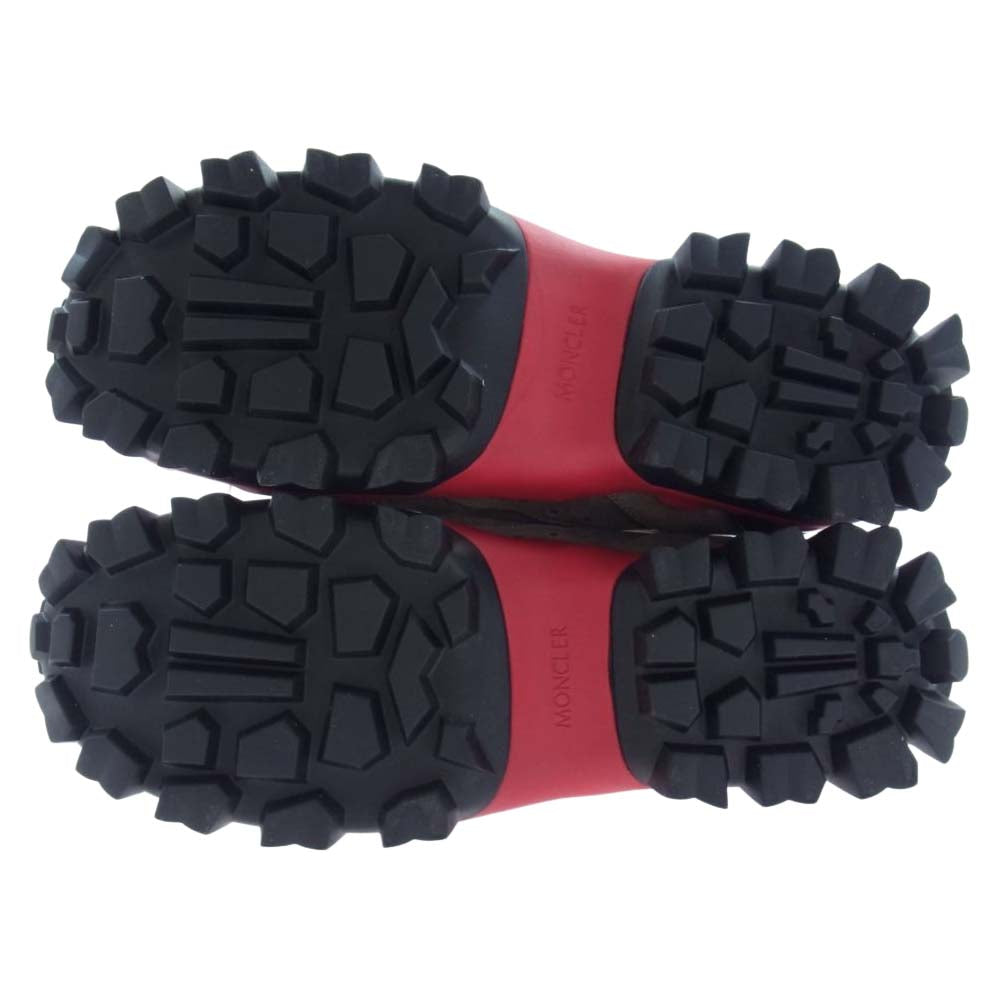 MONCLER モンクレール HERLOT ハーロット レースアップ スエード ハイキング トレッキング ブーツ シューズ ブラック系 ブラウン系 レッド系 41【新古品】【未使用】【中古】