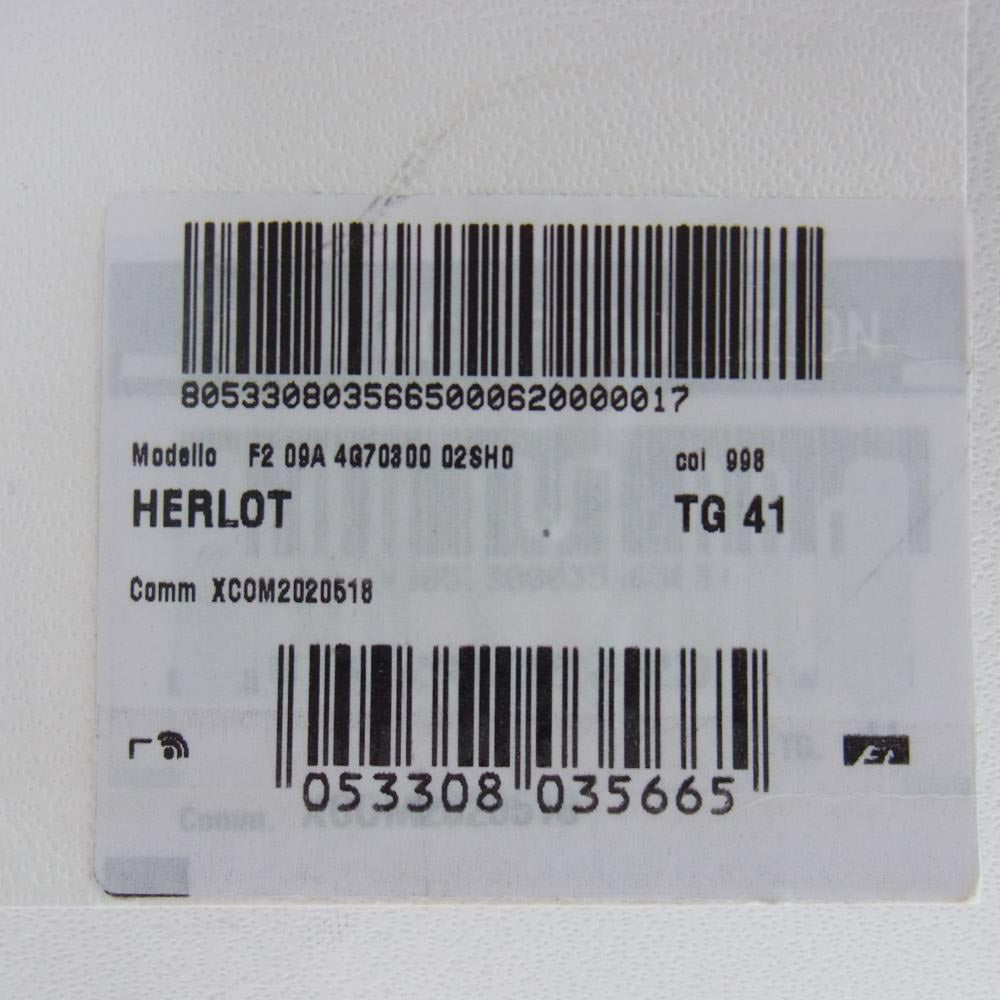 MONCLER モンクレール HERLOT ハーロット レースアップ スエード ハイキング トレッキング ブーツ シューズ ブラック系 ブラウン系 レッド系 41【新古品】【未使用】【中古】