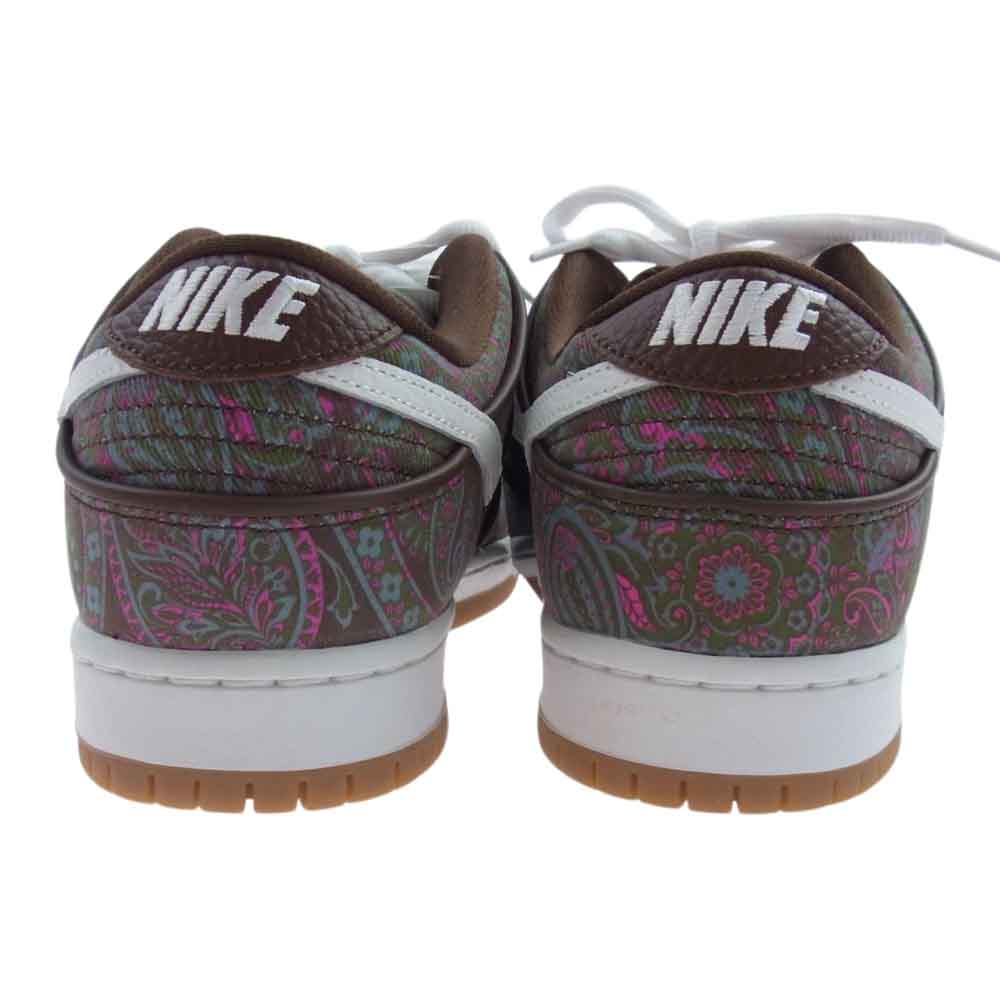 NIKE ナイキ DH7534-200 SB Dunk Low PRM スケートボード ダンク ロー ペイズリー Brown Paisley ブラウン系 27.5cm【新古品】【未使用】【中古】