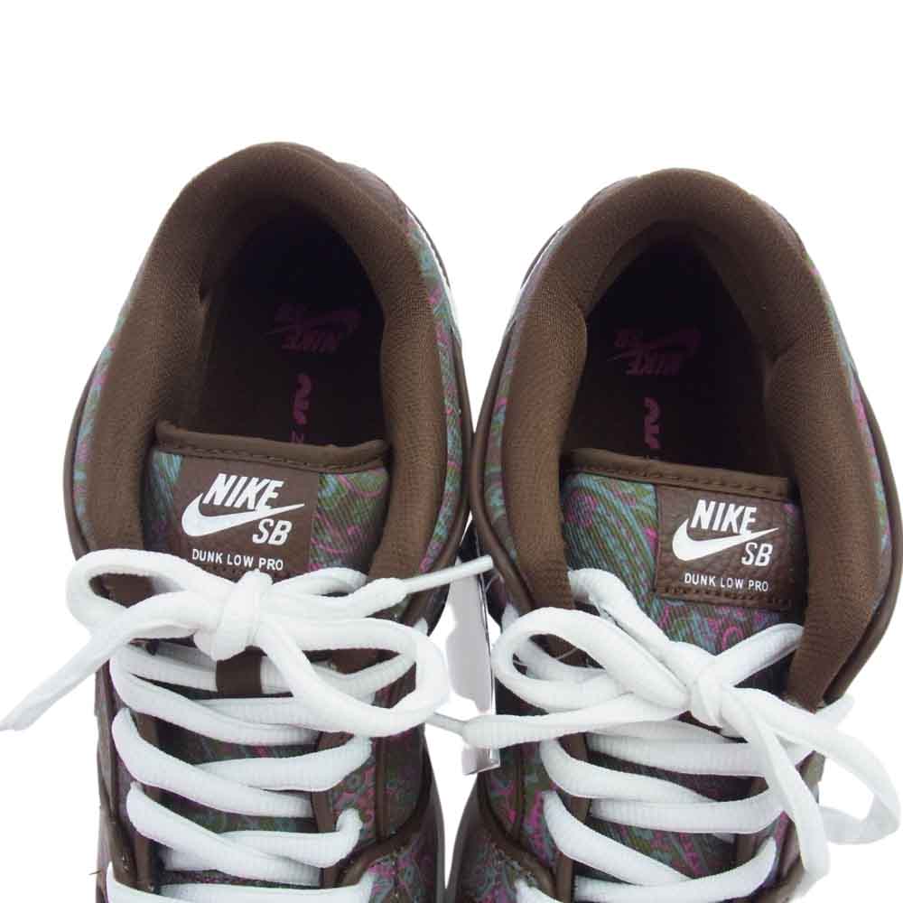 NIKE ナイキ DH7534-200 SB Dunk Low PRM スケートボード ダンク ロー ペイズリー Brown Paisley ブラウン系 27.5cm【新古品】【未使用】【中古】